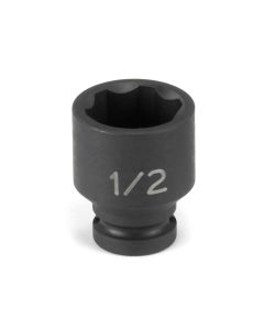 Grey Pneumatic 1/4" Surface Drive x 4mm Standard  Socket