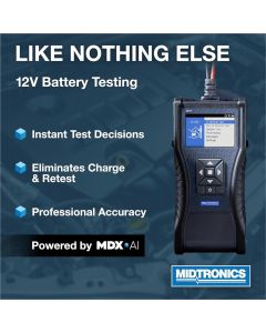 MIDMVT-100 image(1) - Midtronics Battery and Electrical System Analyzer MDX-AI- 30 foot Cable with Mueller Clamp Set
