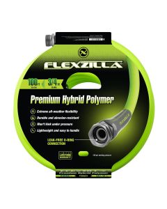 LEGHFZG6100YW image(1) - Legacy Manufacturing Flexzilla Garden Hose, 3/4" x 100', 3/4" - 11 1/2 GHT Fittings