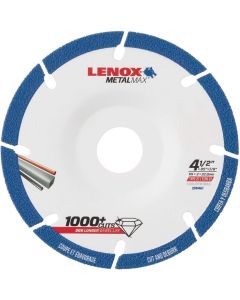 LEX2044467 image(0) - Lenox Tools 4.5 Inch Diamond Combo Cut Grinding Wheel with 7/8 Inch Arbor