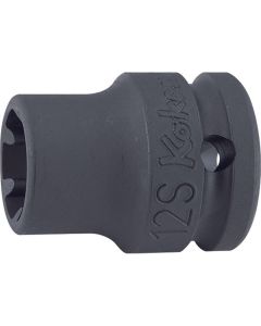 KKN14401LH-8S image(0) - Ko-ken USA 14401LH-8S 1/2 Sq. Dr. Socket 8S Length 38mm