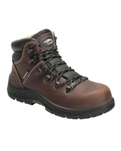 FSIA7126-5.5M image(0) - Avenger Work Boots Framer - Women�s High Top Work Boots - Composite Toe - IC|EH|SR|PR - Brown/Black - Size: 5.5 - D - (Regular)