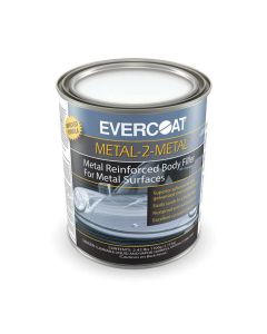 Fibre glass Evercoat METAL-2-METAL 100889 Aluminum Filled Body Repair Filler, 1 qt Can, Metallic Grey, Paste