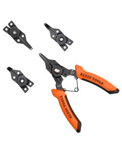 KLE73066 image(0) - Klein Tools 6-in-1 Interchangeable Snap Ring Pliers