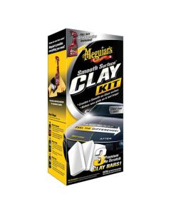 MEGG191700 image(0) - Meguiars Smooth Surface G191700 Clay Kit, 60 g Clay Bar, 16 oz Quik Detailer Clay Bar, Light Blue, Liquid