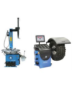 ATETCWB-COMBO2-FPD image(1) - Atlas Equipment TC289 Rim Clamp Tire Changer + WB41 Wheel Balancer Combo Package