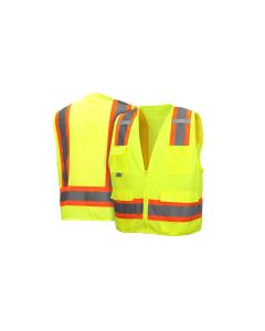 Pyramex Pyramex Safety - Safety Vest - Hi-Vis Lime - Size 5X Large