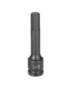 GRE29064M image(1) - Grey Pneumatic 1/2" Drive x 6mm Hex Driver 4" Length (100mm)