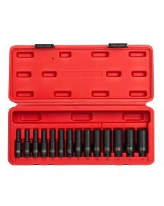 SUN1831 image(1) - SUNEX 14-Piece 1/4 in. Drive Deep Metric Ma