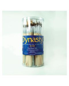 Mack Brushes B-100 Watercolor Brush Assortment, 1 to 6 in Brush, Wood Handle