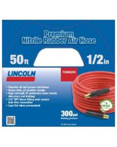LIN72N1250 image(0) - Lincoln Lubrication 50 FT 1/2' Air/Water Replacement hose(83754) - Nitrile