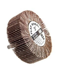 Forney Industries Forney 60181 Flap Wheel, Shank Mounted, 3 in x 1 in, Grit: 60