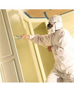 TRC28043 image(0) - TRIMACO SuperTuff 28043 Anti-Static Breathable Painter's Spray Suit, X-Large, White, 100% Polyester