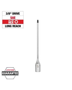 MLW45-34-1090 image(0) - Milwaukee Tool 3/8 Inch Drive 9/64 Inch Long Ball End Hex Bit Socket