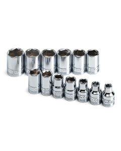 SKT13 image(0) - S K Hand Tools SOCKET SET 3/8IN. DRIVE 13PC METRIC STD 6 POINT