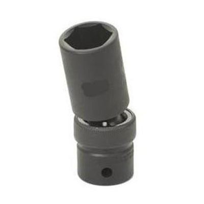 GRE2017UMD image(1) - Grey Pneumatic 1/2" Drive x 17mm Deep Universal Socket 6 Point - Black