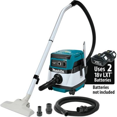 MAKXCV04Z image(0) - Makita 18V X2 (36V) LXT Lith-Ion Cordless/Corded 2.1 Gallon HEPA Filter Dry Dust Extractor/Vacuum (Tool Only)