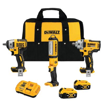 DWTDCK302P2 image(0) - DeWalt 20V MAX* XR 3-Tool Automotive Combo Kit
