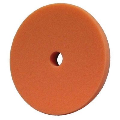 PES890184 image(0) - Presta PACE 890184 Single Sided Medium Cutting Pad, 3 in Dia, Hook and Loop Attachment, Foam Pad, Orange
