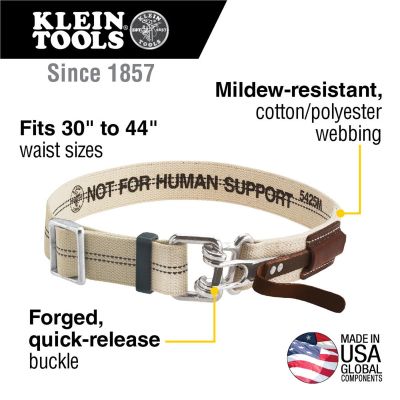 KLE5425M image(1) - Klein Tools Tool Belt with Quick Release Buckle, M