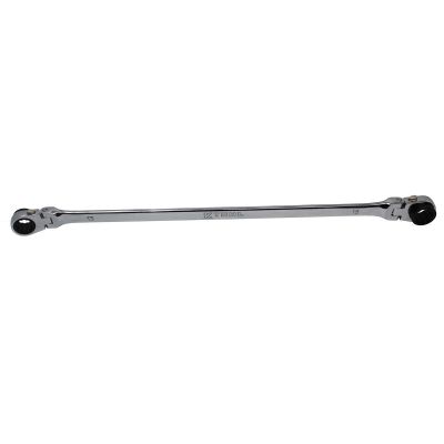 KTIXDDB13X15 image(0) - K Tool International Wrench 13mm x 15mm Metric Ratcheting Reversible Double Box Universal Spline 90 Tooth