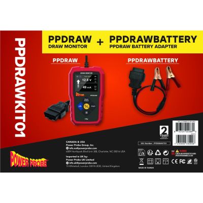 PPRPPDRAWKIT01 image(0) - Power Probe POWER PROBE PPDRAW + Battery Adapter