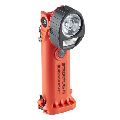 STL91825 image(0) - Streamlight Survivor Pivot Magnet - Alkaline (Includes Battery Carrier) - Orange