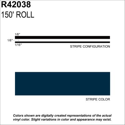 SHR42038 image(0) - SHARPLINE CONVERTING INC MS, 5/16" X 150'; Dark Blue