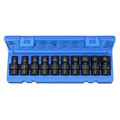 GRE1210UM image(0) - Grey Pneumatic 3/8" Drive 10 Piece Universal Metric Set