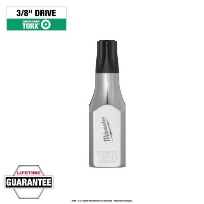 MLW45-34-1160 image(0) - Milwaukee Tool 3/8 Inch Drive T50 Tamper Proof TORX Bit Socket