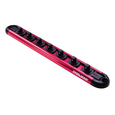 JSP60735 image(0) - J S Products (steelman) 1/4-Inch Drive 7-Piece Aluminum Socket Storage Rail