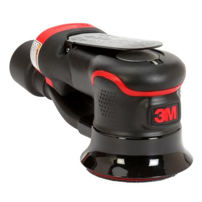 MMM33797 image(0) - 3M Pneumatic Precision Random Orbital Sander 33797, 75 mm (3 in), 2.5 mm (3/32) Orbit, Vacuum-Ready, 1/Case