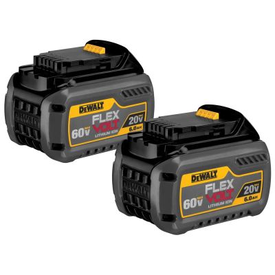 DWTDCB606-2 image(1) - DeWalt 20/60V MAX* FLEXVOLT 6Ah Battery (2 pk)