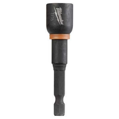 MLW49-66-0536 image(0) - Milwaukee Tool SHOCKWAVE Impact Duty 7/16&rdquo; x 2-9/16" Magnetic Nut Driver 10PK