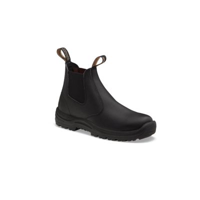 BLU491-085 image(0) - Blundstone Soft Toe Elastic Side Slip-on Boot, Water Resistant, Kick Guard, Black, AU size 8.5, US size 9.5