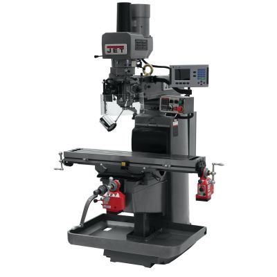JET690622 image(0) - Jet Tools JTM-1050EVS2/230 Mill With Acu-Rite 203 DRO With X and Y-Axis Powerfeeds and Air Powered Drawbar