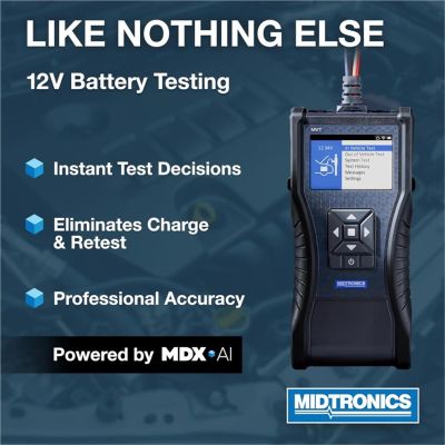 MIDMVT-100 image(1) - Midtronics Battery and Electrical System Analyzer MDX-AI- 30 foot Cable with Mueller Clamp Set